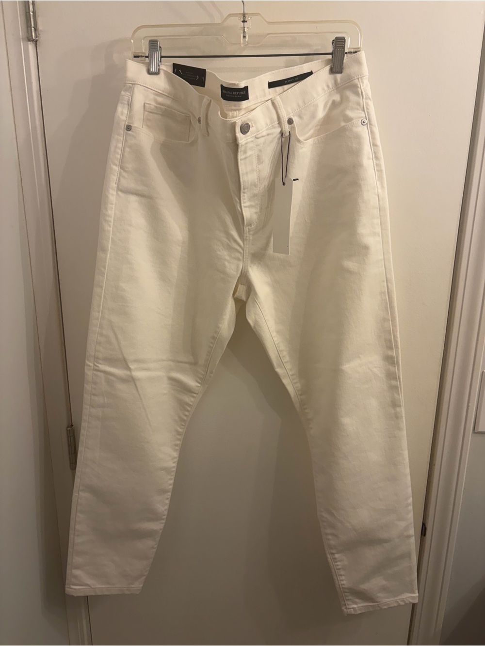 Banana Republic Women's Skinny Off-White Jeans